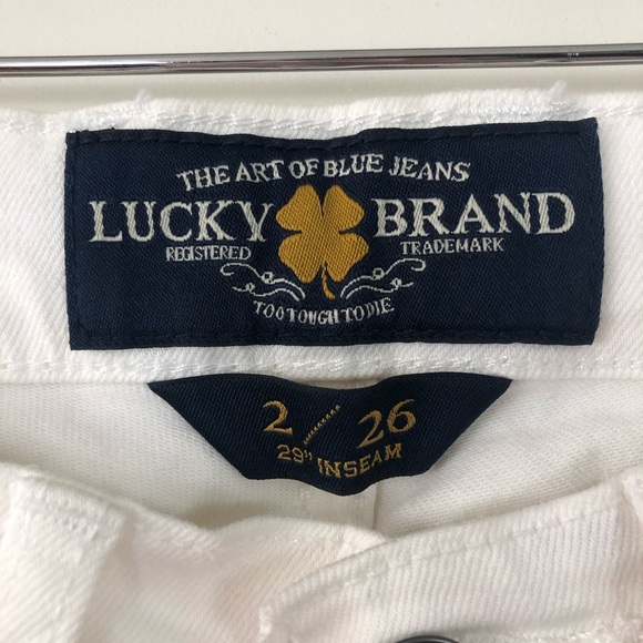 Lucky Brand Charlie Skinny White Jeans - Picture 4 of 8